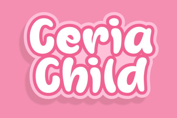 Ceria Child: A Playful Display Font for Editorial Design