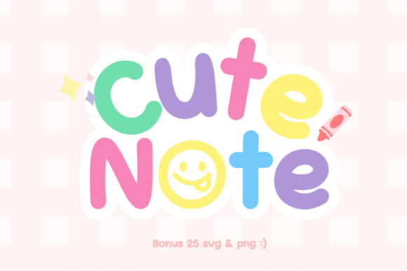 Cute Note: The Playful Font That Elevates Your Digital Brand