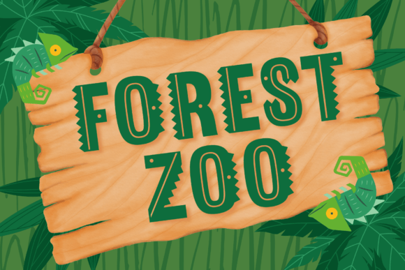 Forest Zoo: A Playful Font for Editorial Design