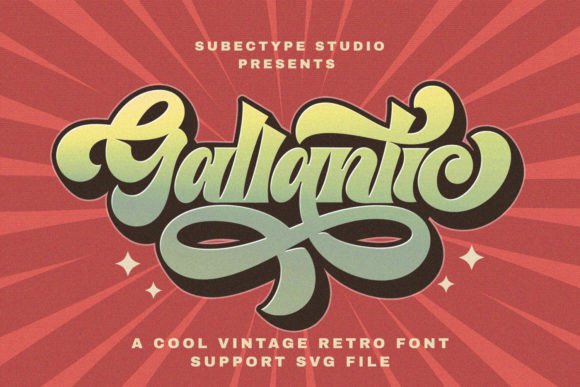 Gallantic: A Bold Vintage Font for Digital Design