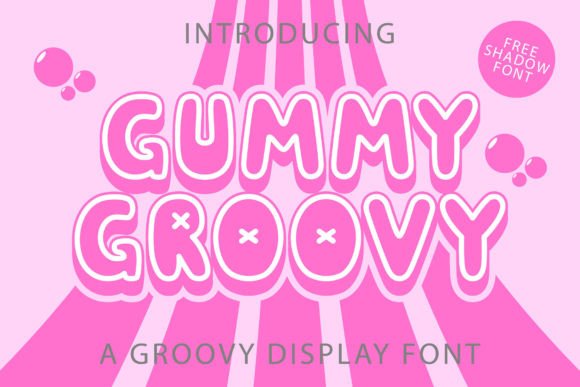 Gummy Groovy: A Playful Display Font for Editorial Design