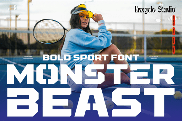 Monster Beast: A Bold Display Font for Web Design