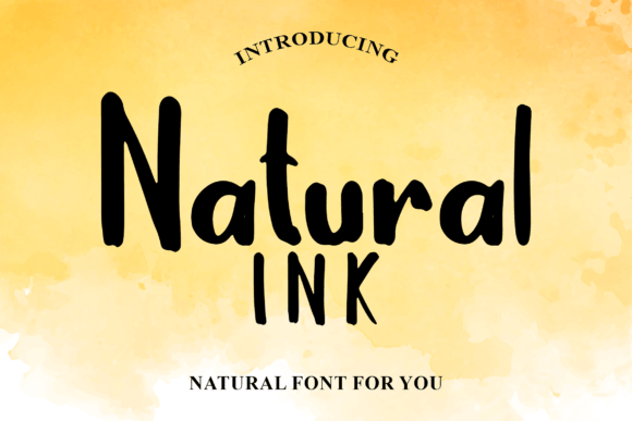 Natural Ink: A Versatile Display Font for Creative Branding