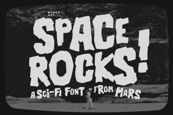 Space Rocks: A Bold Display Font for Editorial Design
