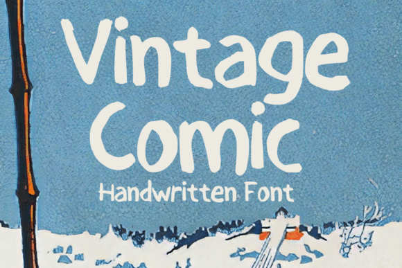 Vintage Comic Font for Handmade Creators