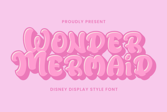 Wonder Mermaid: A Display Font for Creative Crafters