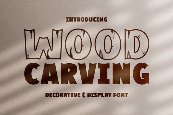 Wood Carving Font: A Designer’s Pick for Campaign Creativity